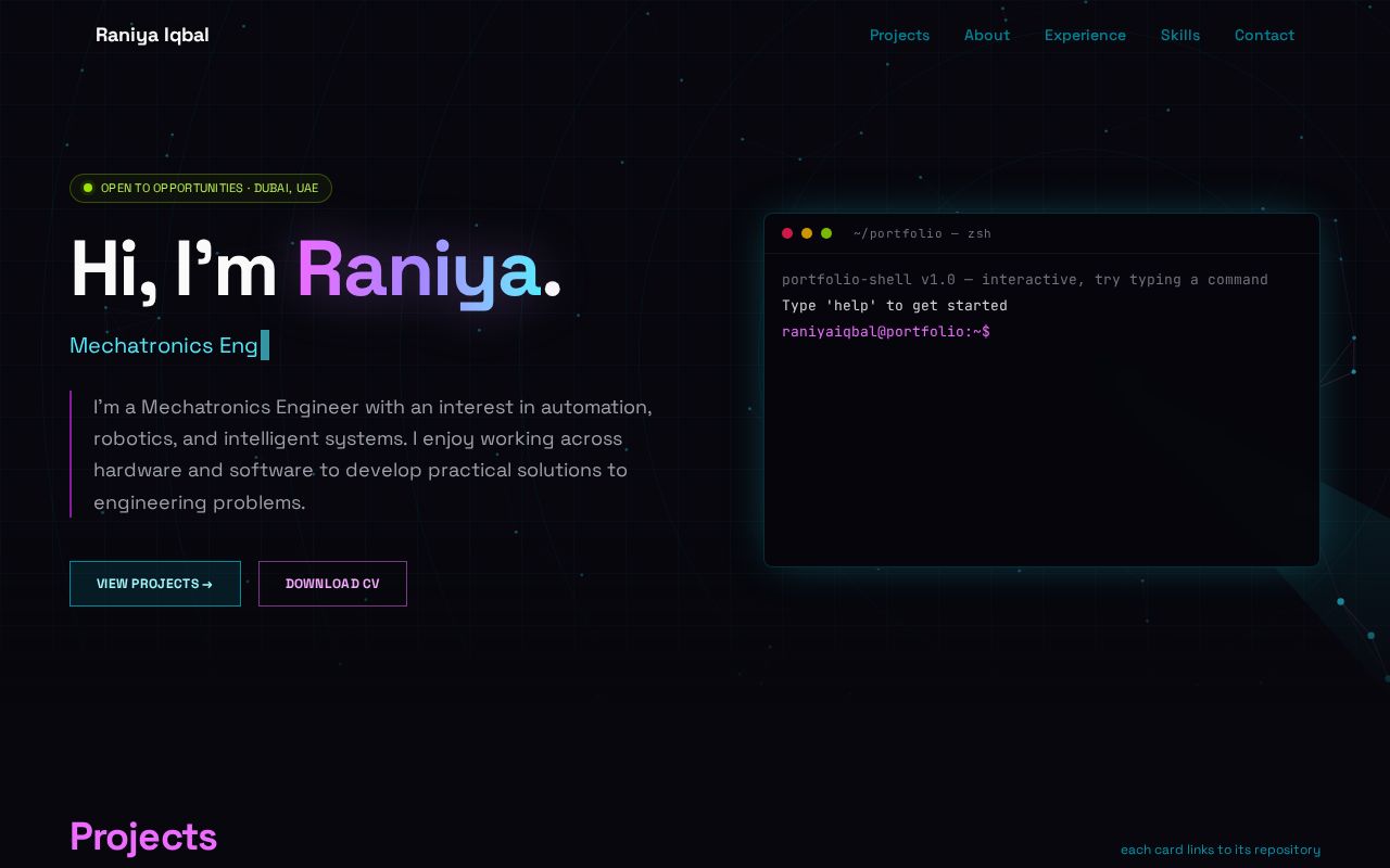 Preview of Raniyaiqbal Github Io