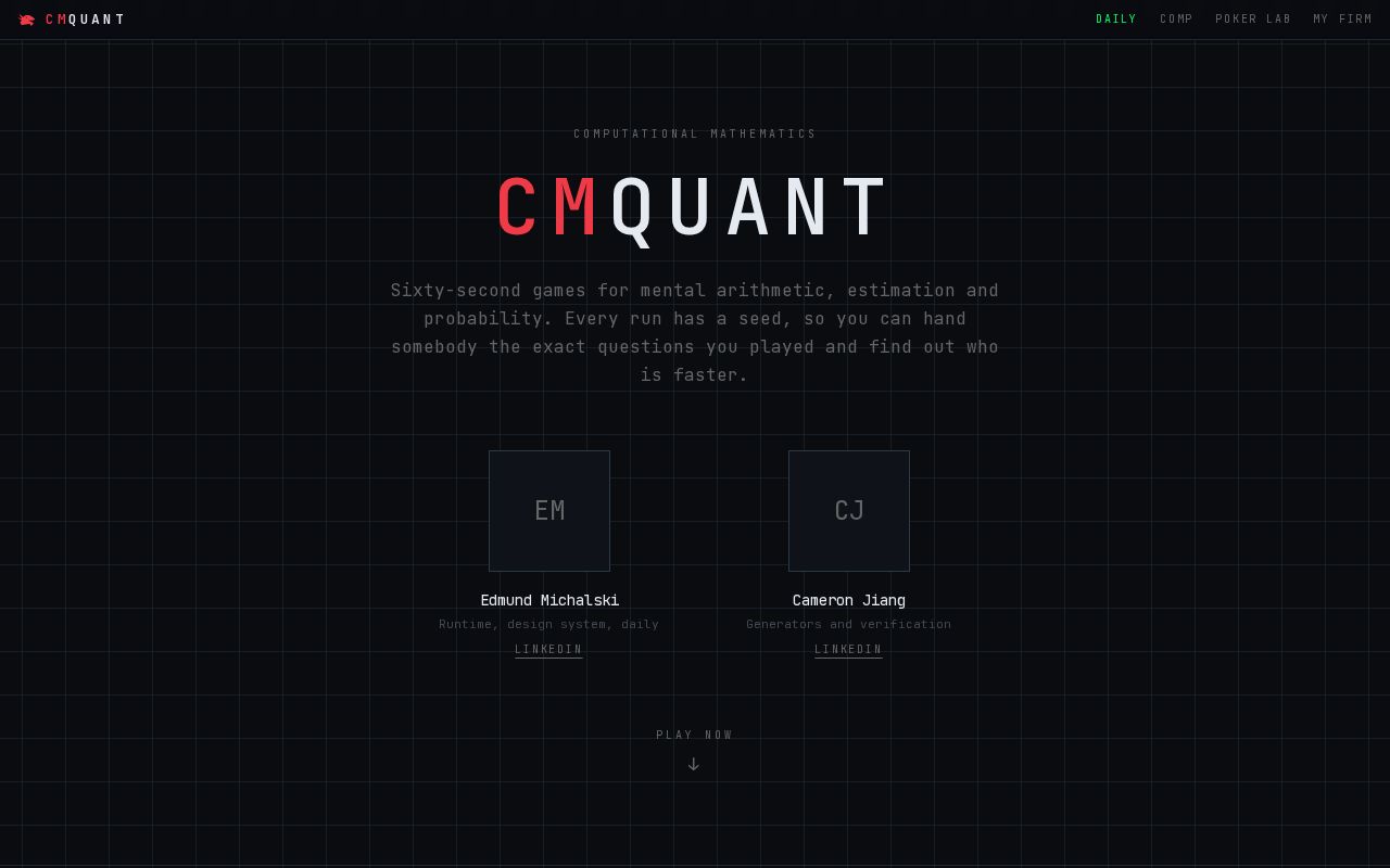 Preview of CMQuant