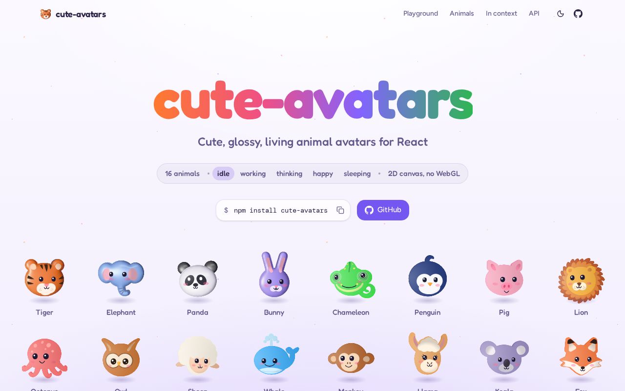 Preview of Cute Avatars