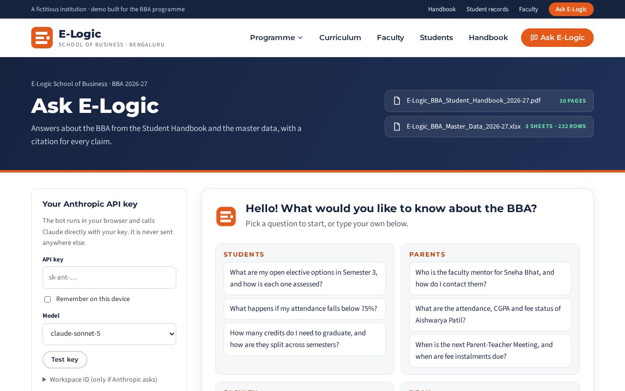Preview of E-Logic BBA