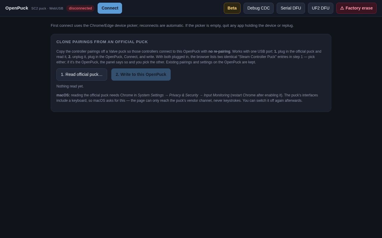 Preview of Openpuck