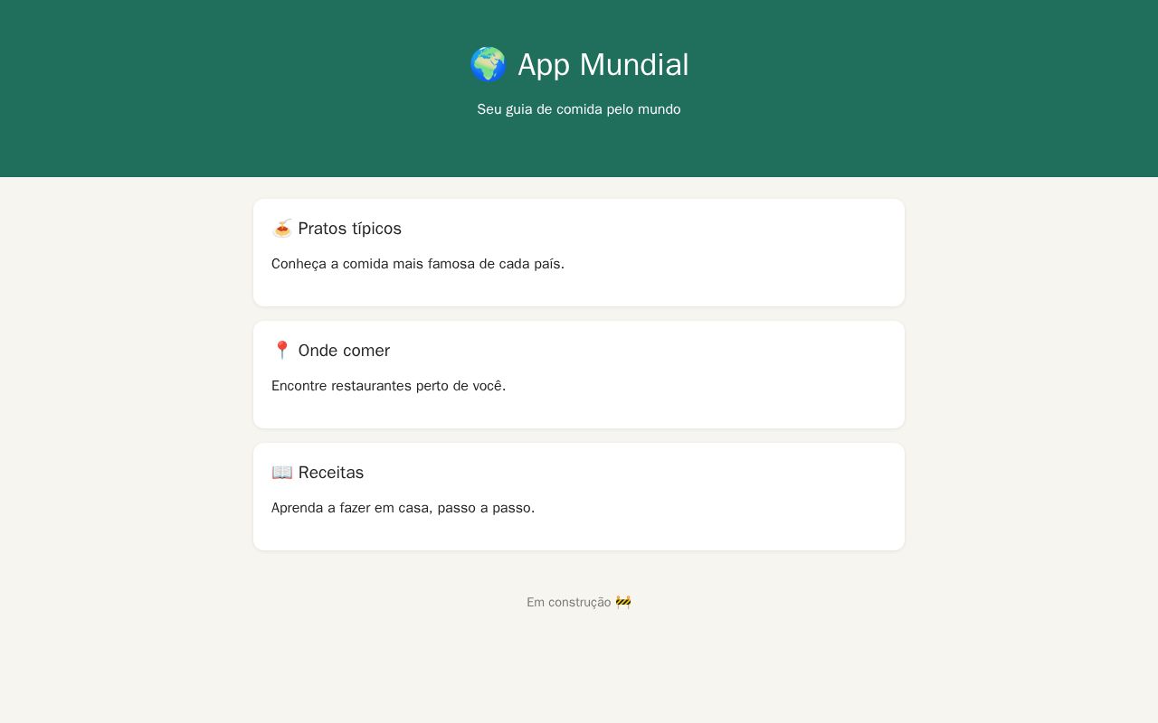 Preview of App Mundial