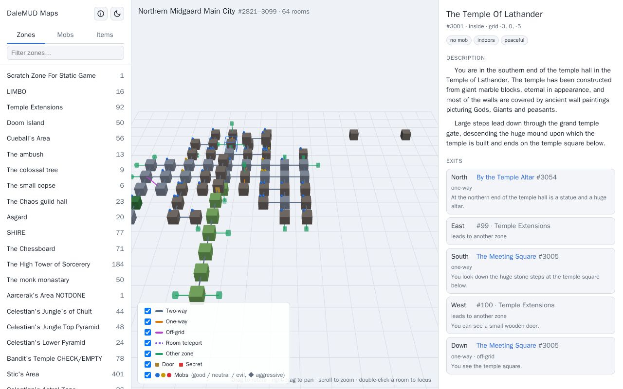 Preview of DaleMUD Map Viewer
