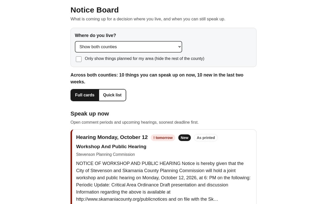 Preview of Notice Board