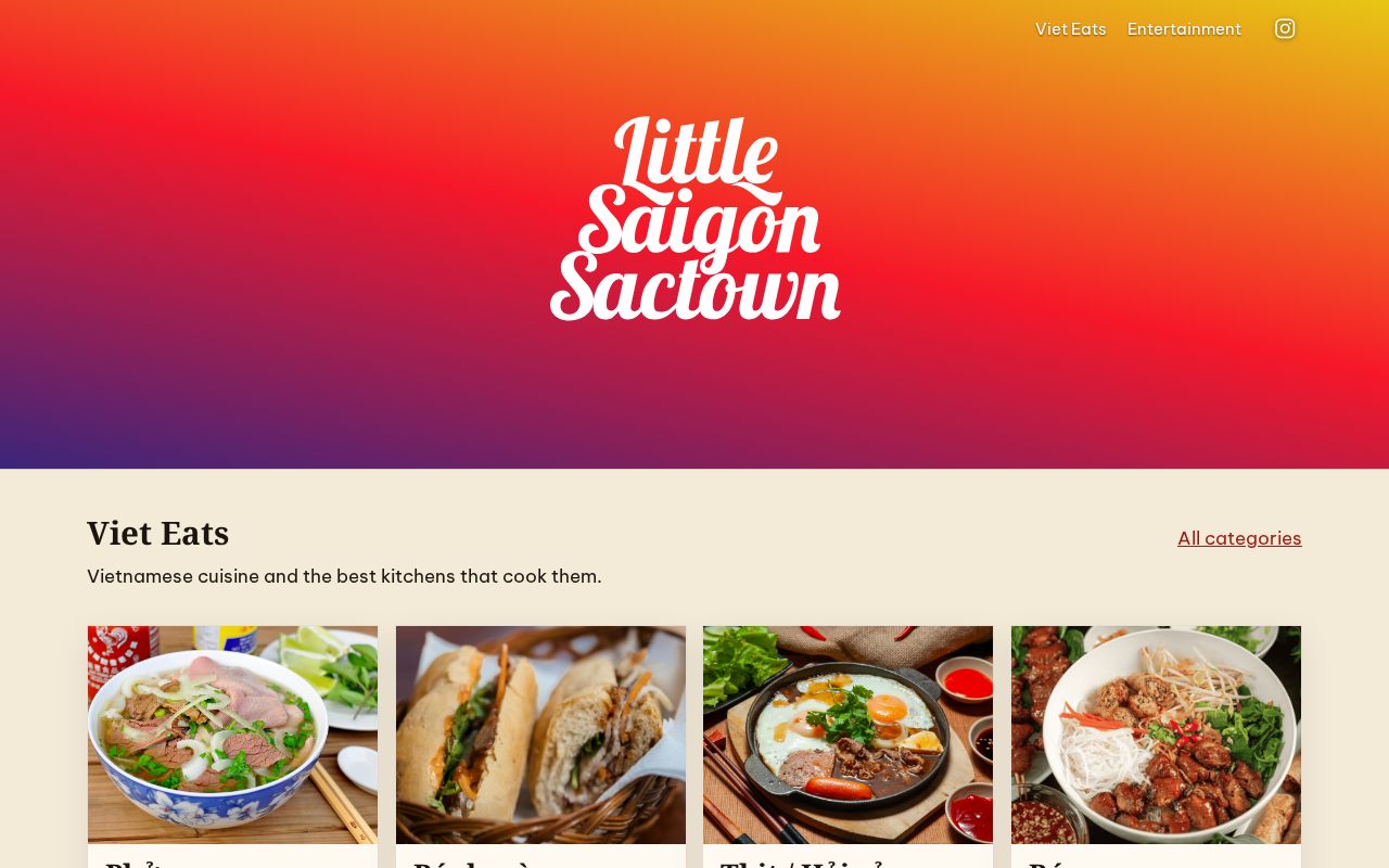 Preview of Little Saigon Sactown — Viet Eats and place-brand site (littlesaigonsac.town)