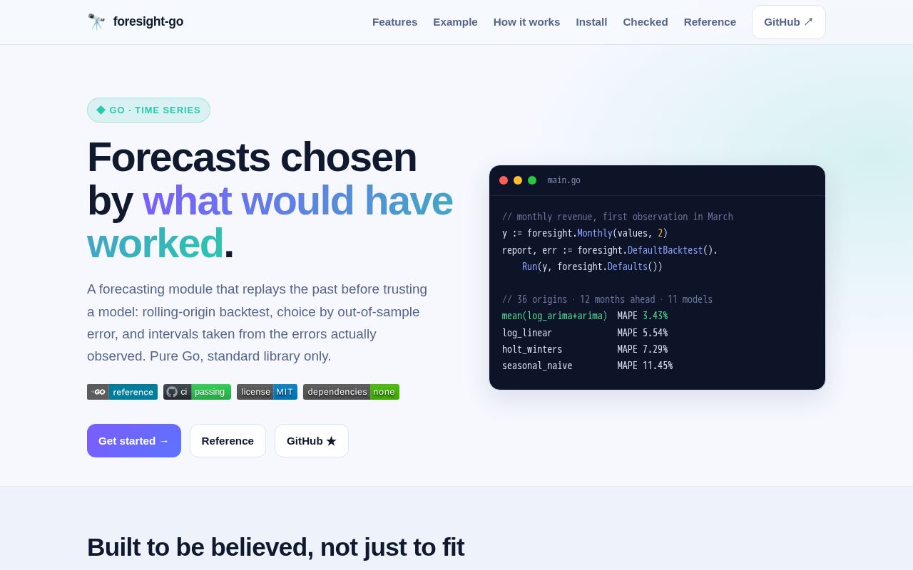 Preview of Foresight Go