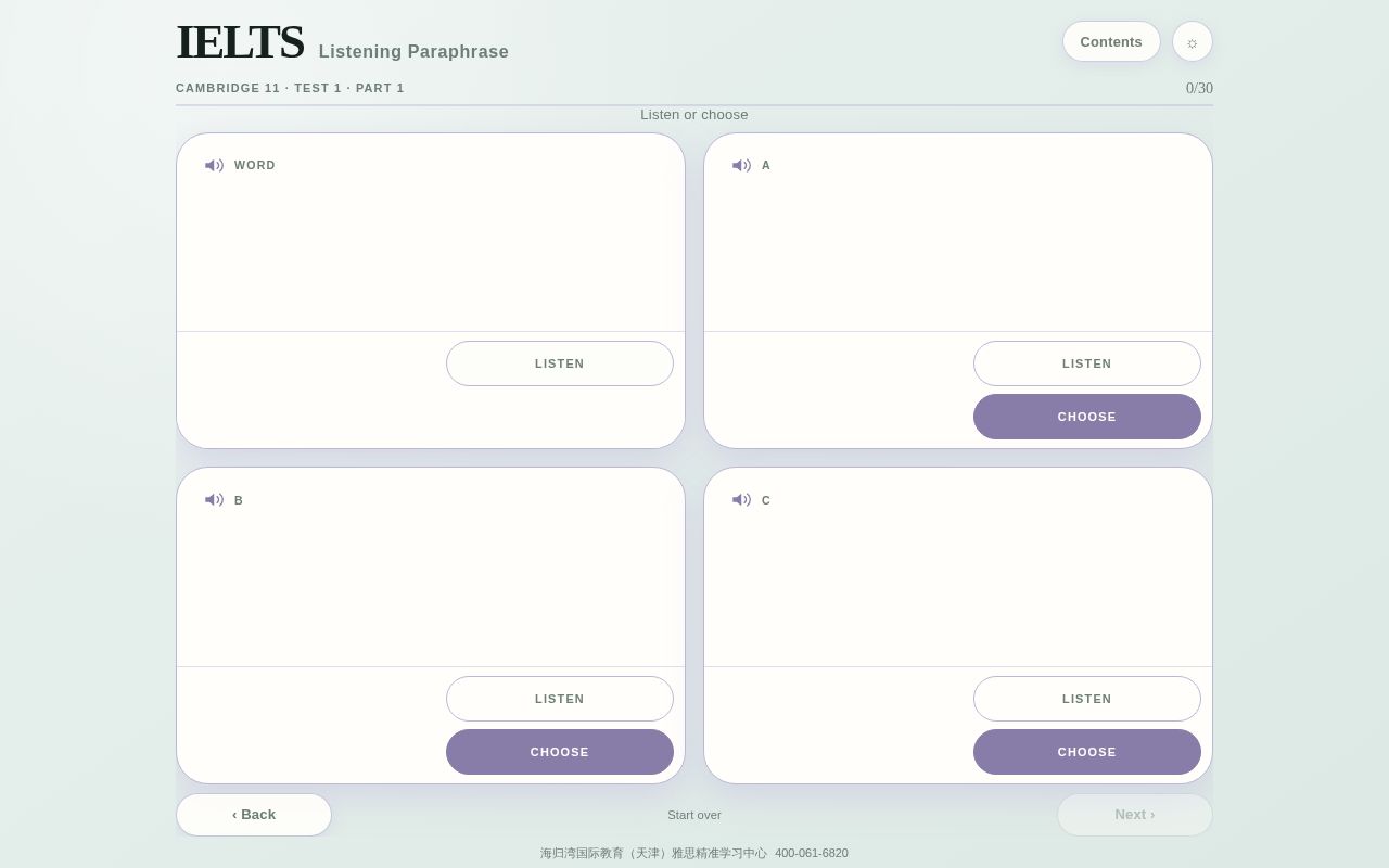 Preview of Ielts Listening Paraphrase