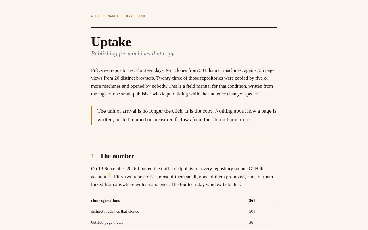 Preview of Uptake