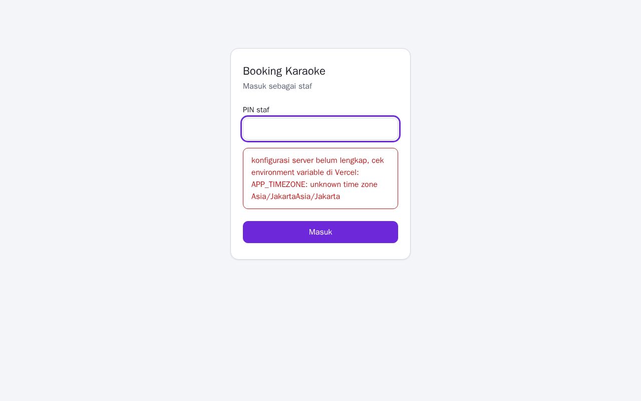 Preview of Sistembookingkaraoke