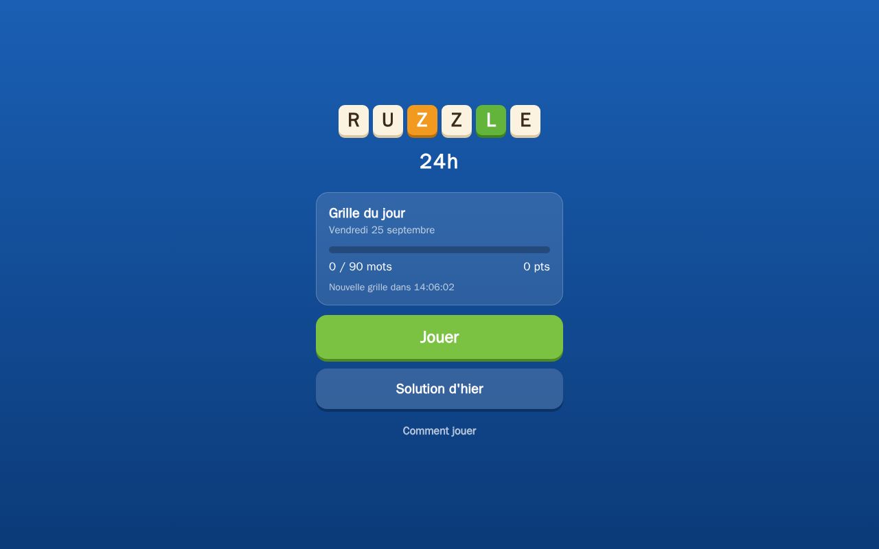 Preview of Ruzzle 24h