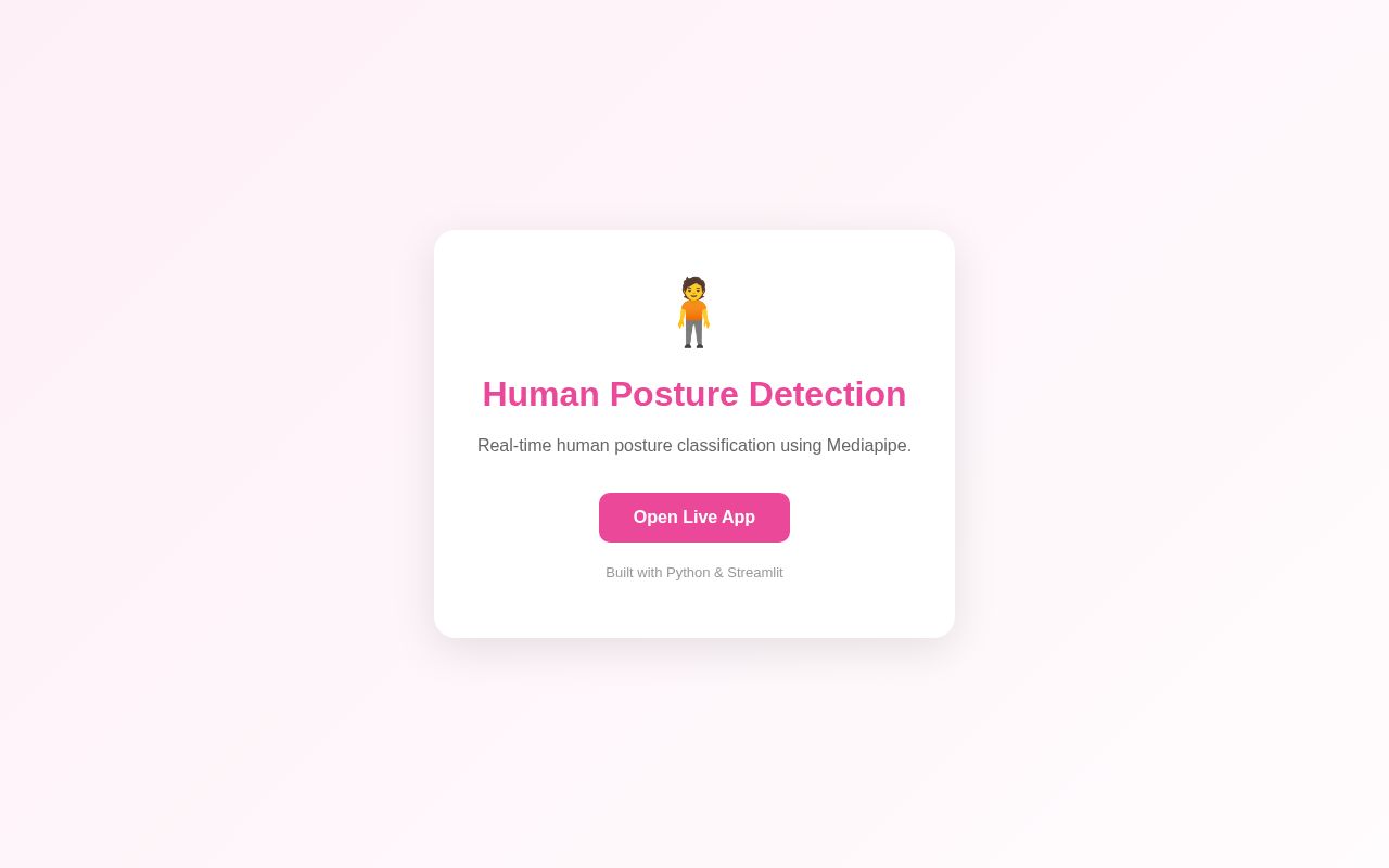 Preview of Posture Detection