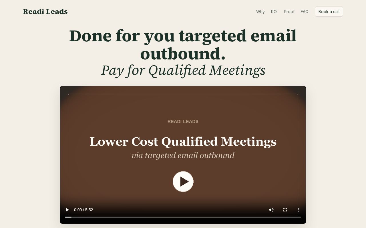 Preview of Readi Leads Site