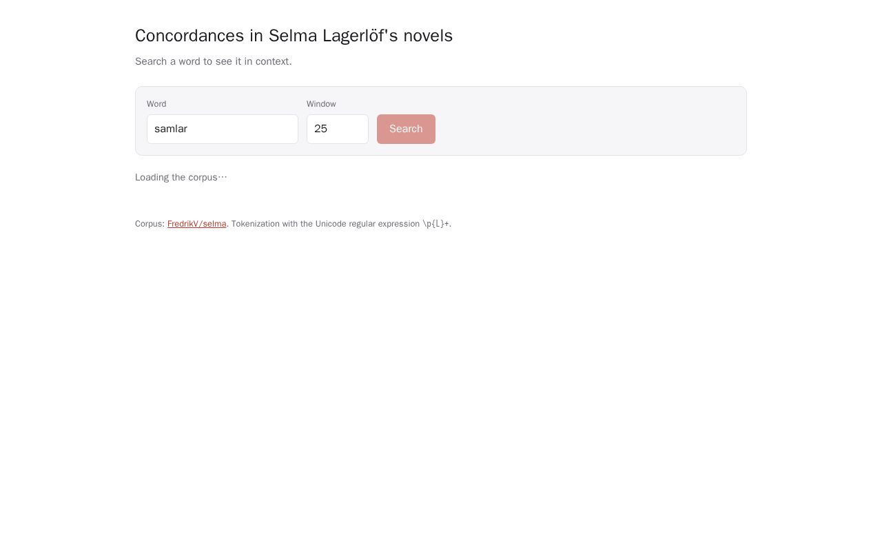 Preview of Selma Concordances