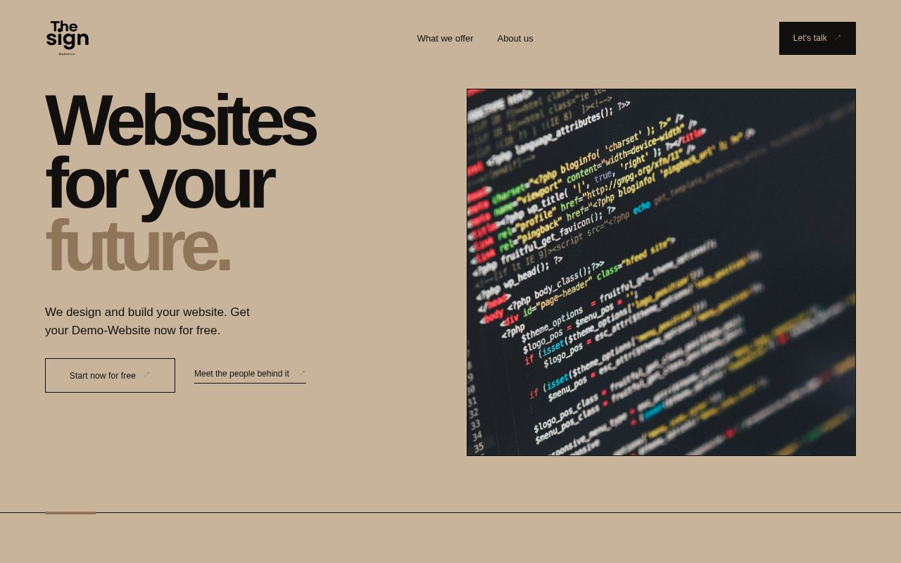 Preview of The-Sing Websites public site