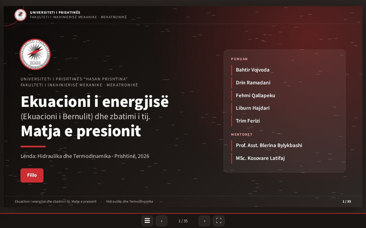 Preview of Ekuacioni i energjisë