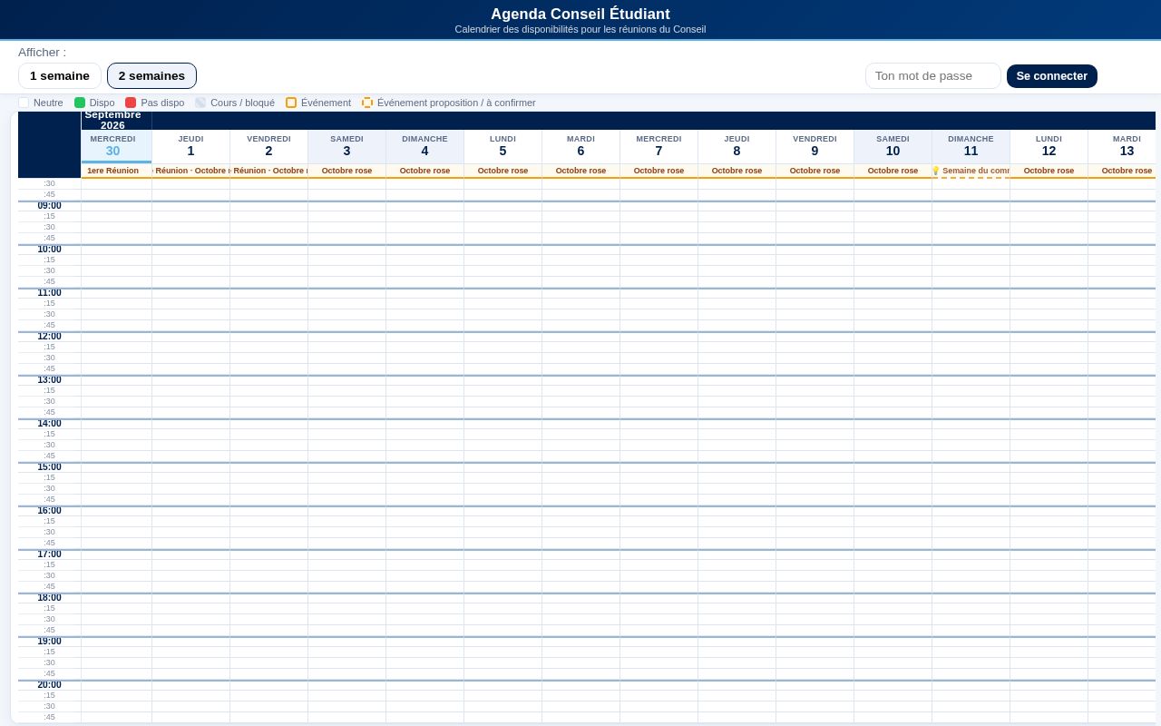 Preview of Agendaduconseil