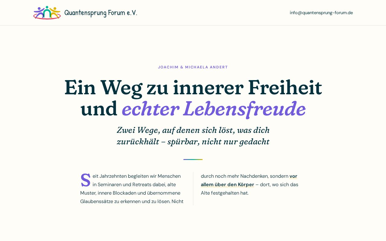 Preview of Quantensprung – Landingpage „Die 7 Schlüssel zur Befreiung“ (quantensprung.ist)