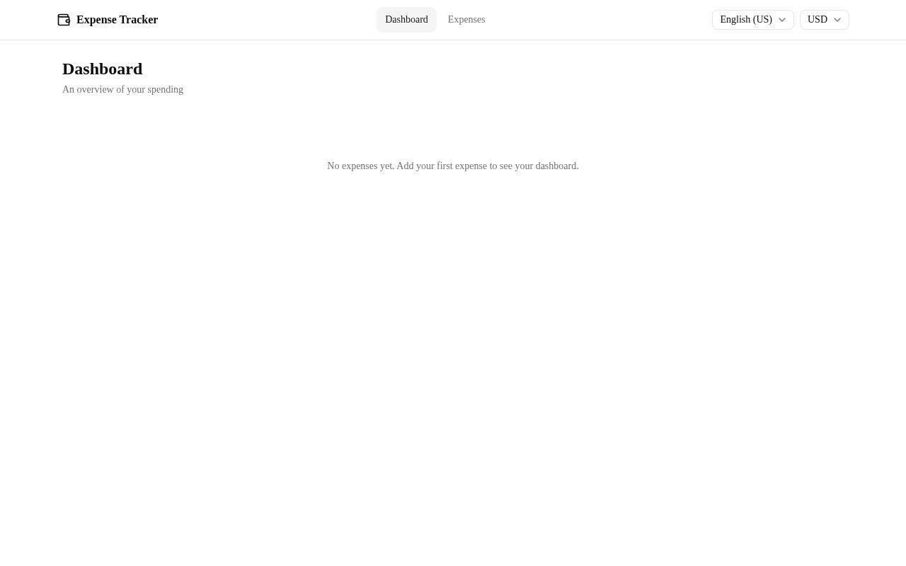 Preview of Expenses Tracker