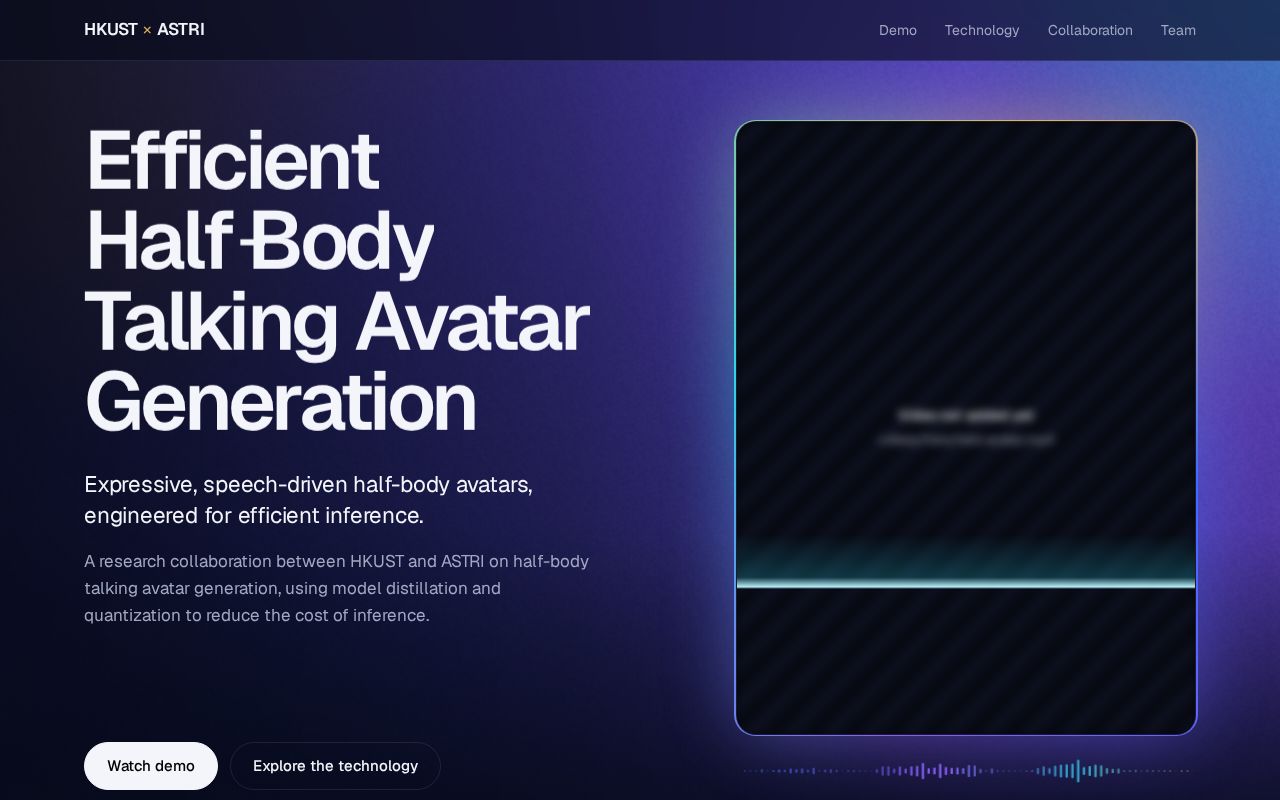 Preview of Efficient Avatar