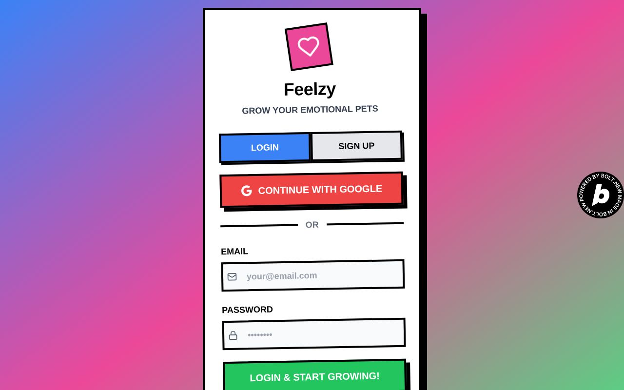 Preview of Feelzy: Your Emotional Companion