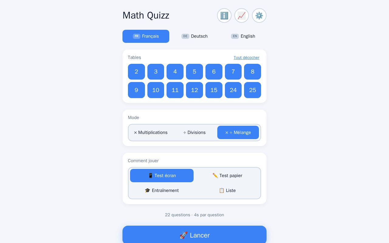 Preview of Math Quizz