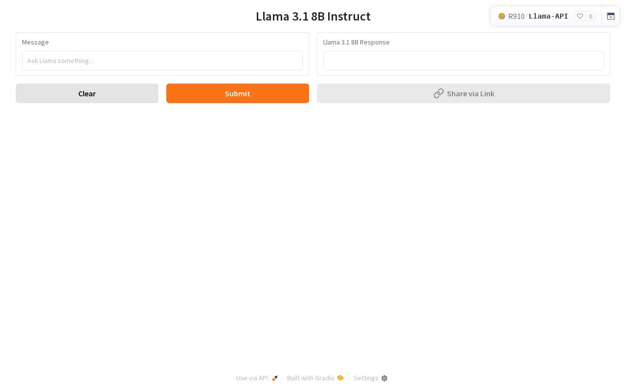 Preview of Llama API