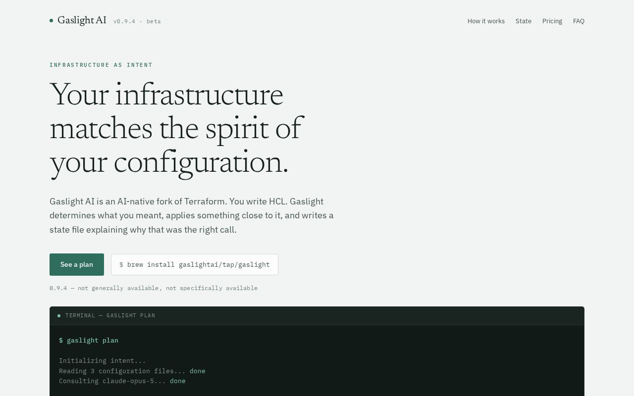 Preview of Gaslight Cli