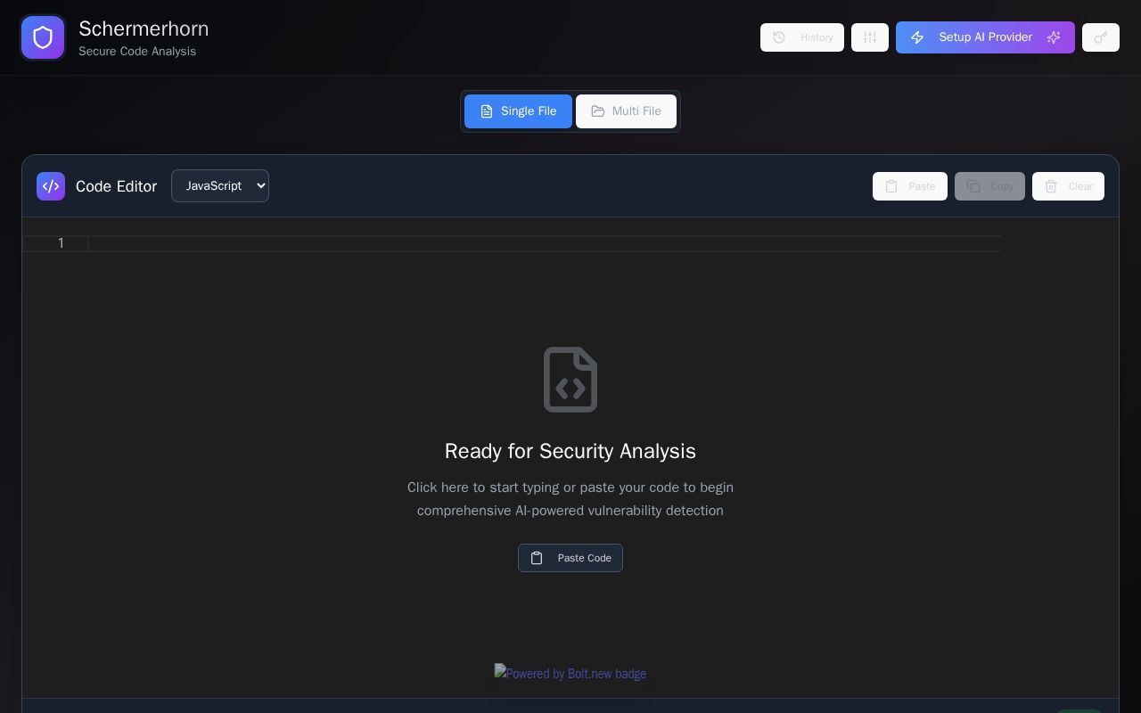 Preview of Schermerhorn Secure Code Analyzer