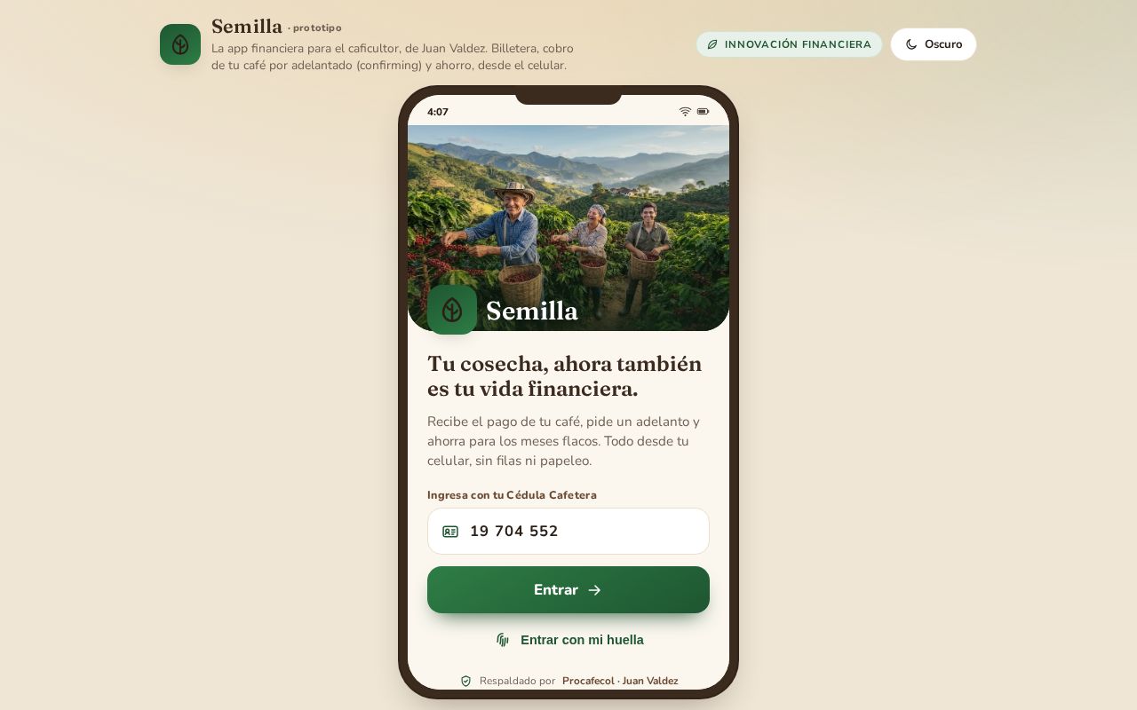 Preview of Semilla App