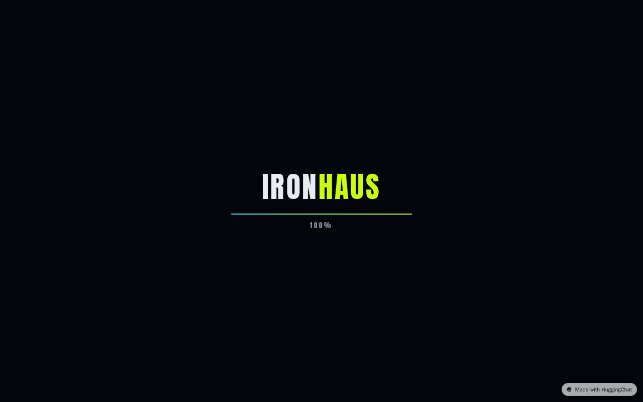 Preview of IRONHAUS — Gym Website