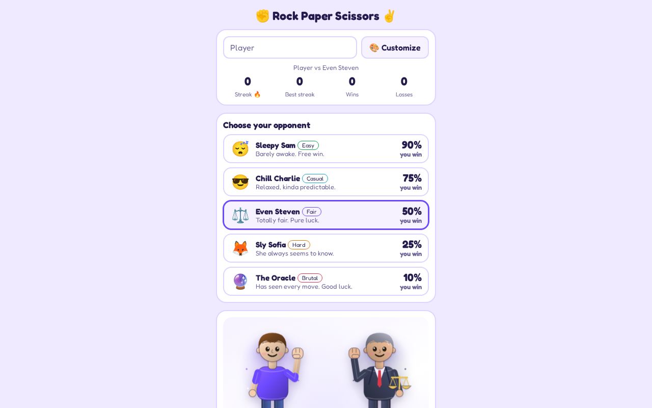 Preview of Rock Paper Scissors