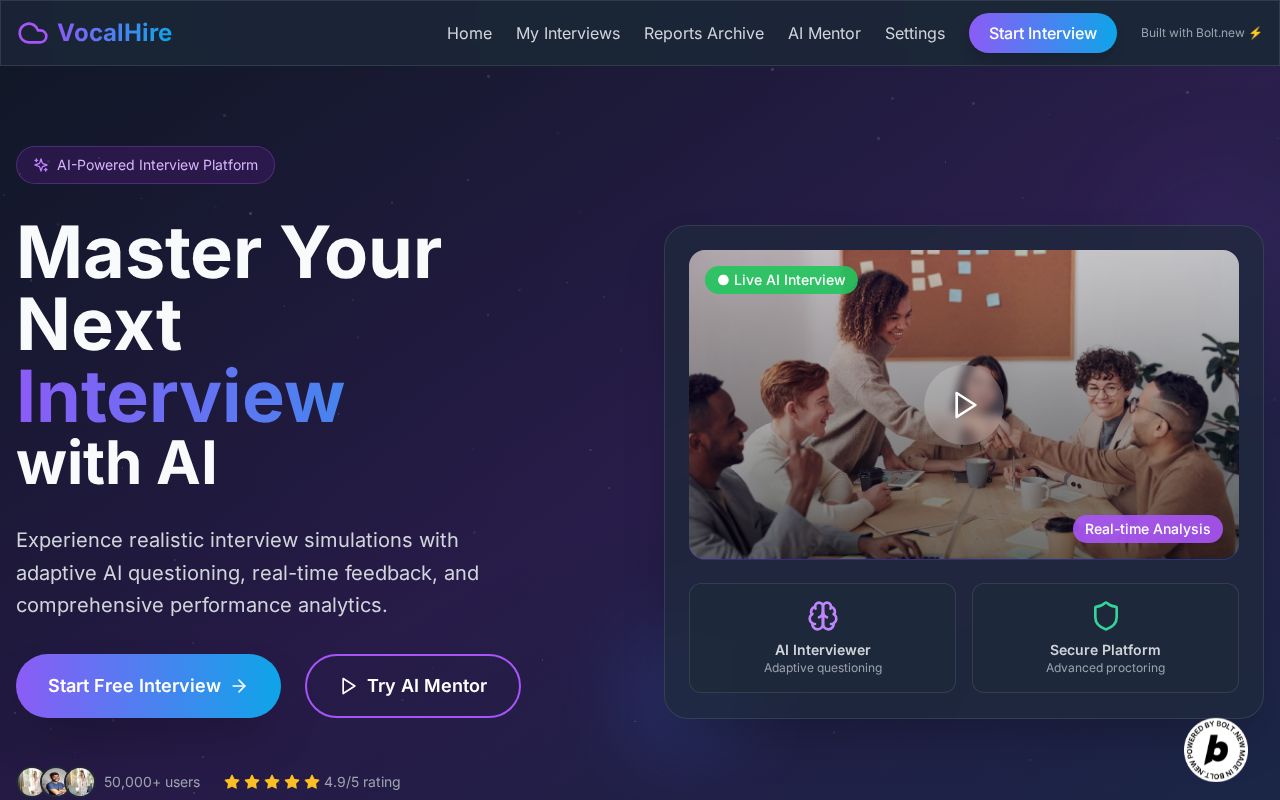 Preview of VocalHire