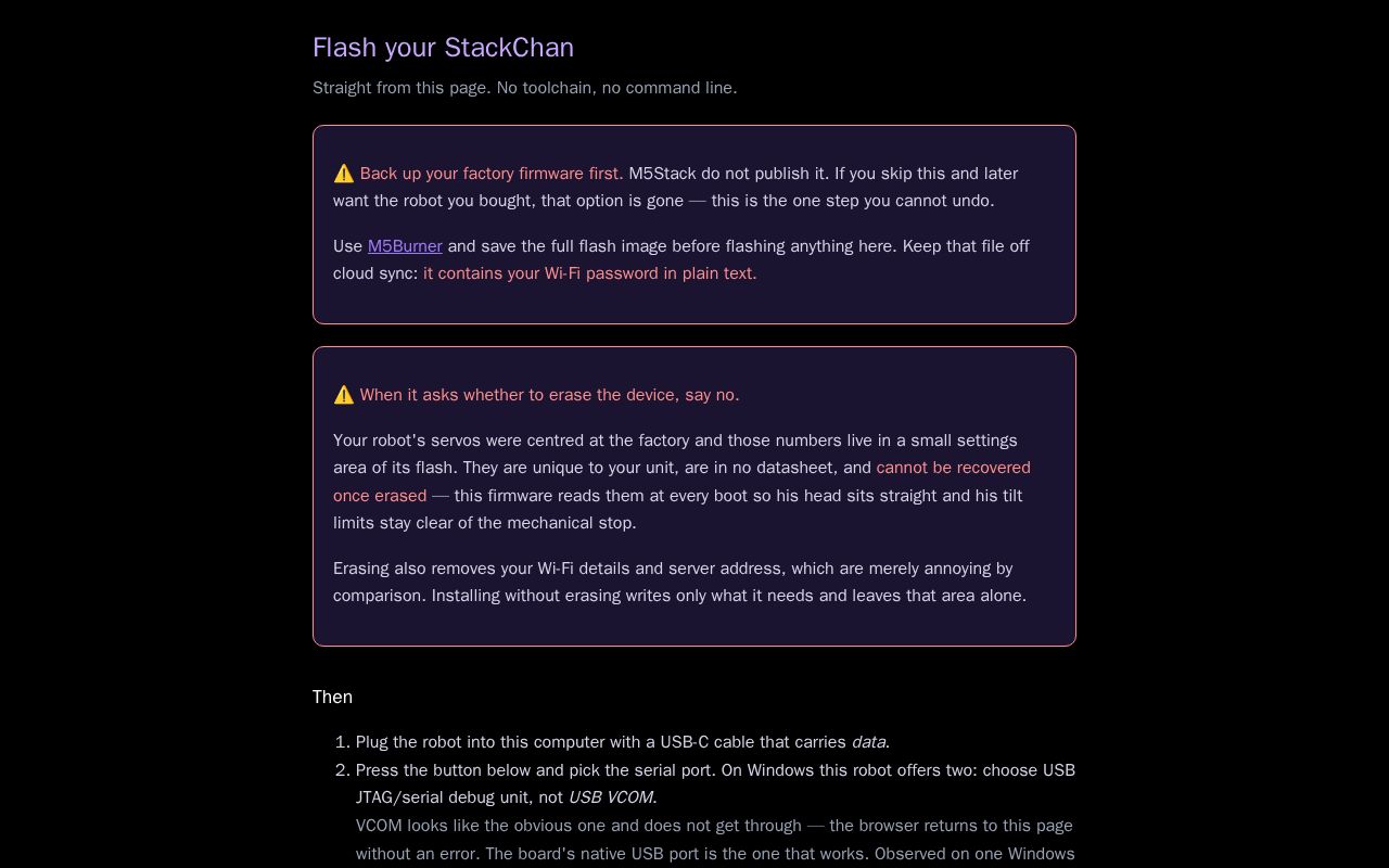 Preview of Stackchan Local Llm