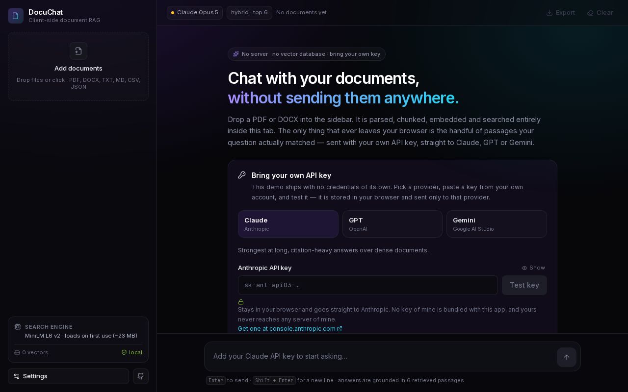 Preview of Docuchat Rag