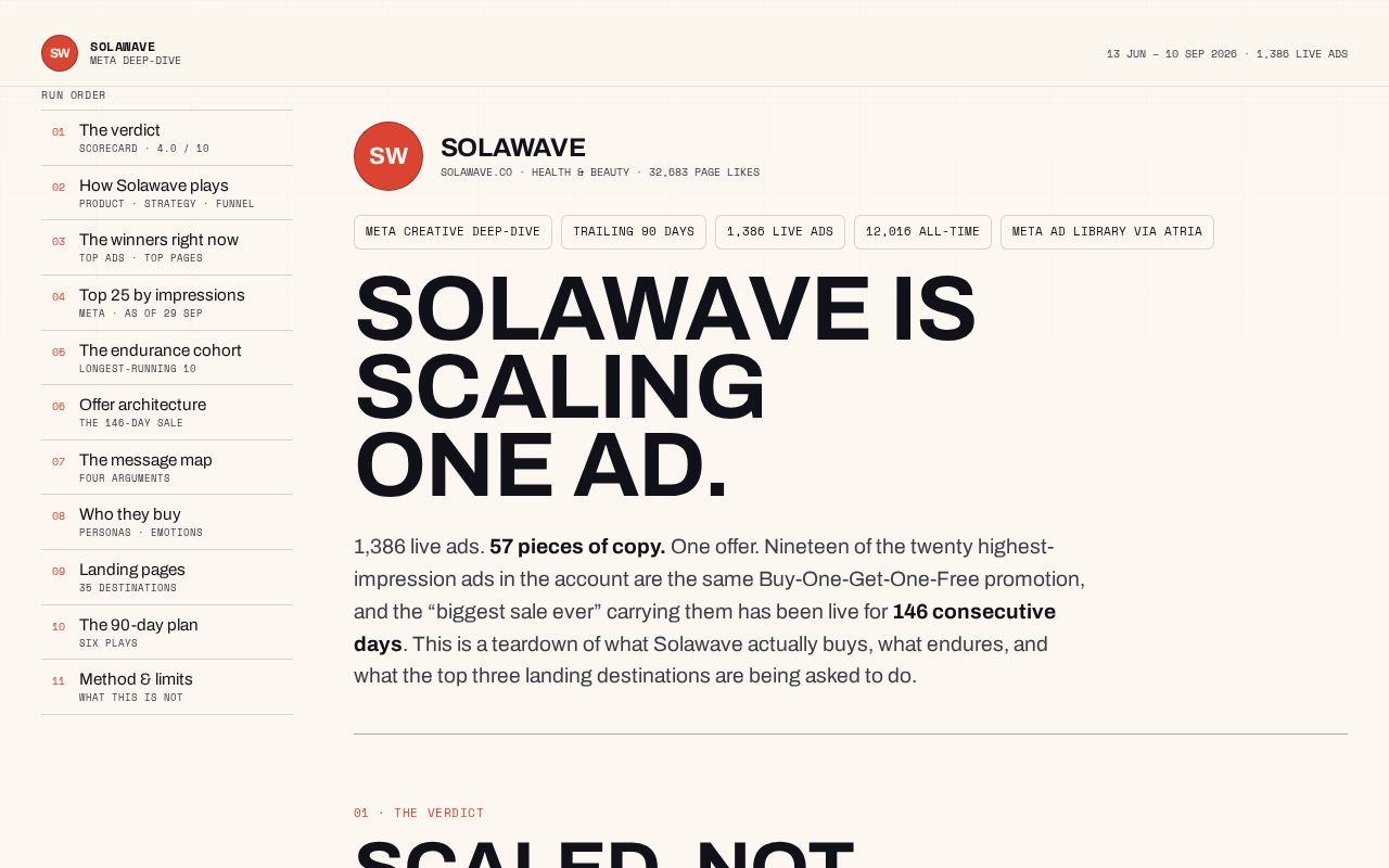 Preview of Meta Deep Dive Solawave