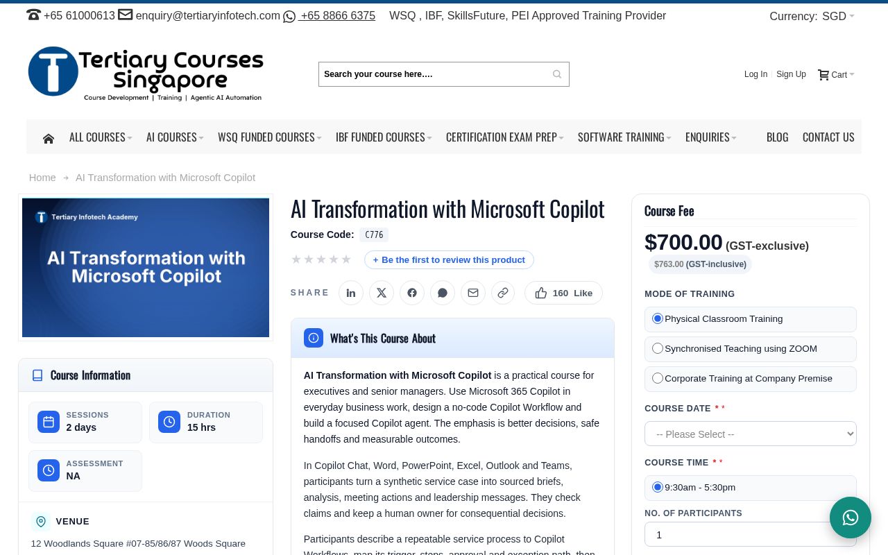 Preview of C776 I Transformation With Microsoft Copilot