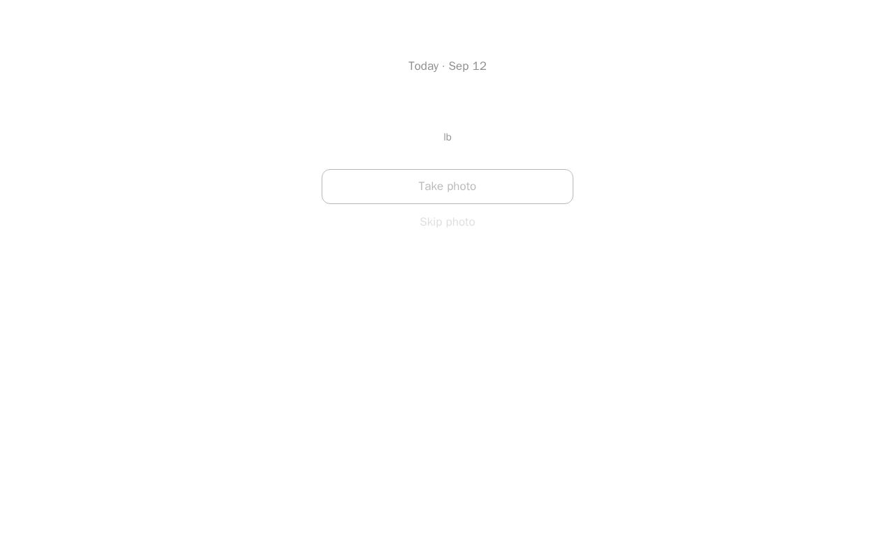 Preview of Personal weight and photo timeline