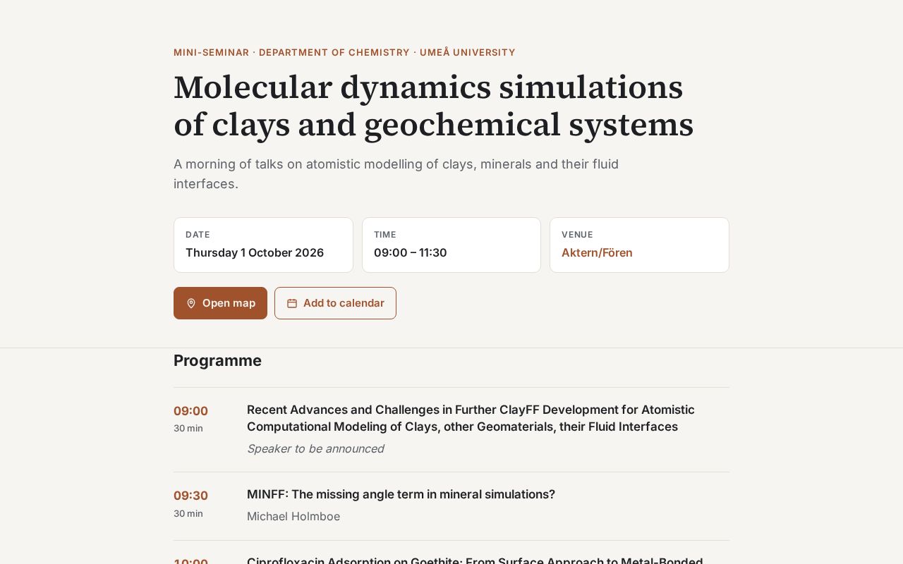 Preview of Geochem Md Seminar