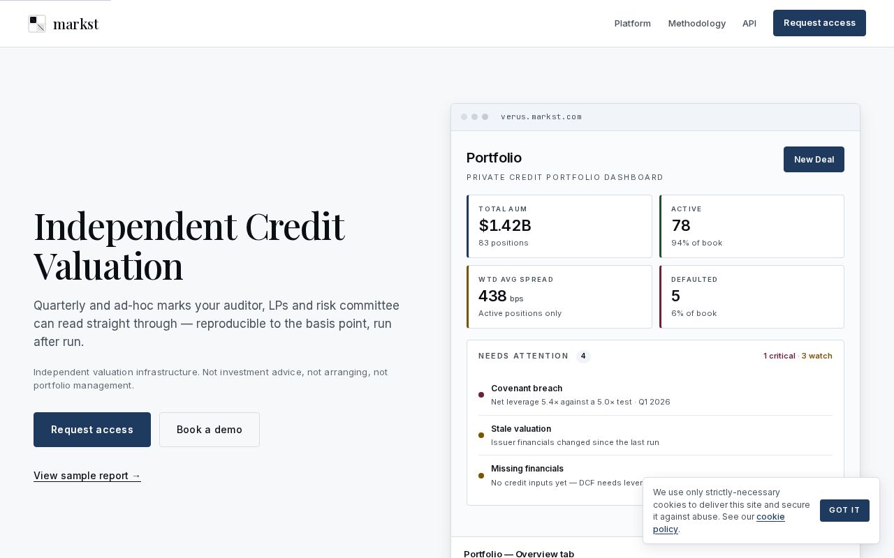 Preview of Independent Credit Valuation