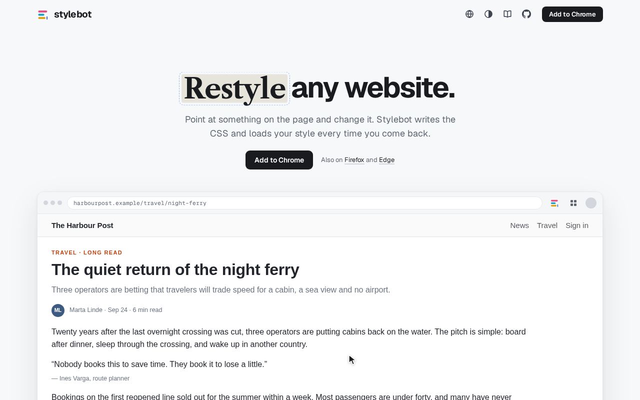 Preview of Stylebot