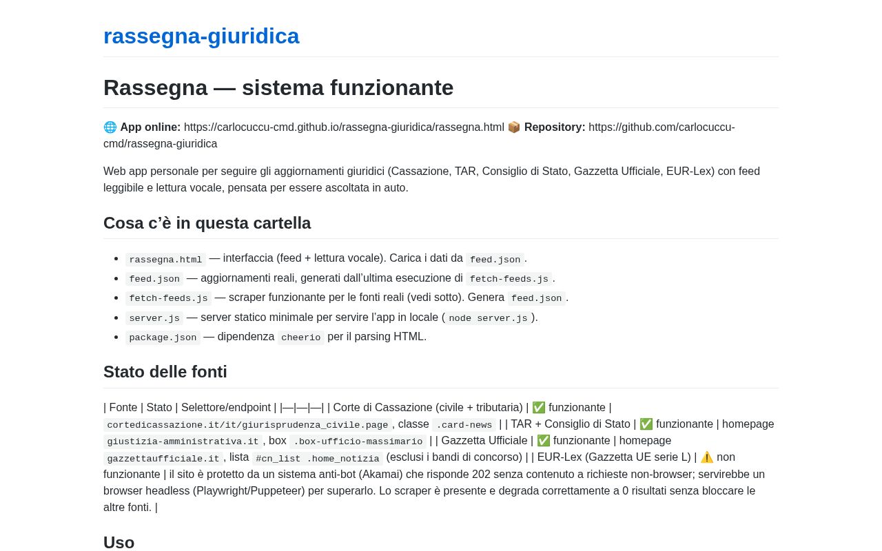Preview of Rassegna Giuridica