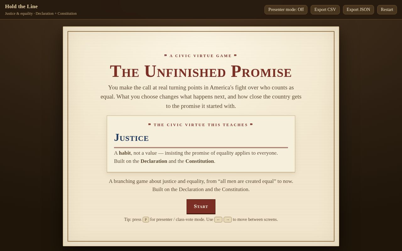 Preview of Unfinished Promise