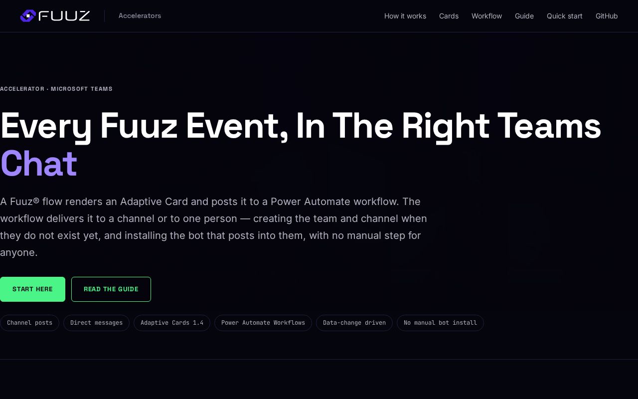 Preview of Teams Chat Accelerator