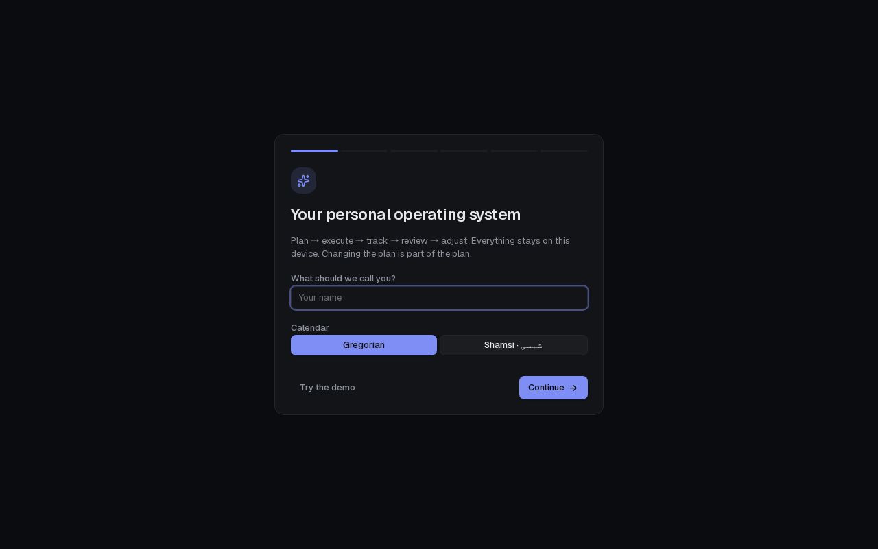 Preview of Personal Os