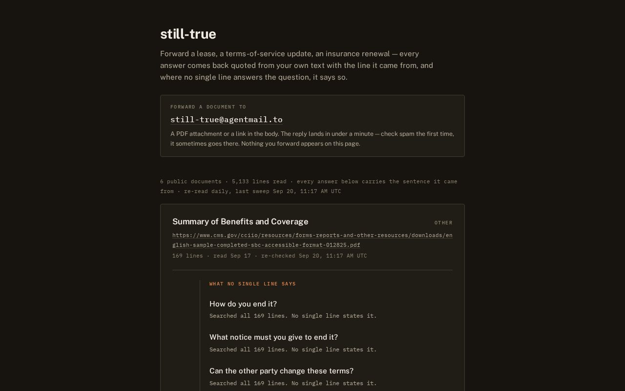 Preview of Still True