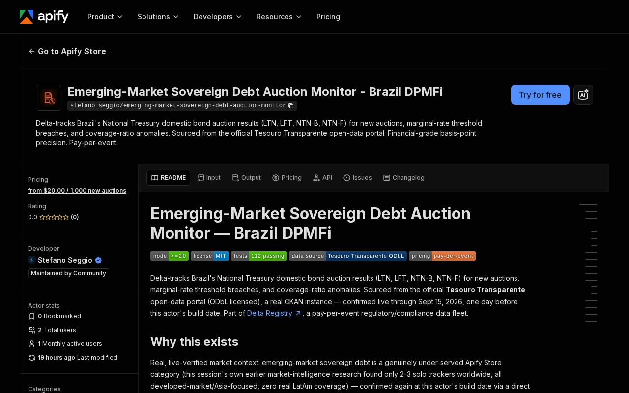 Preview of Emerging Market Sovereign Debt Auction Monitor