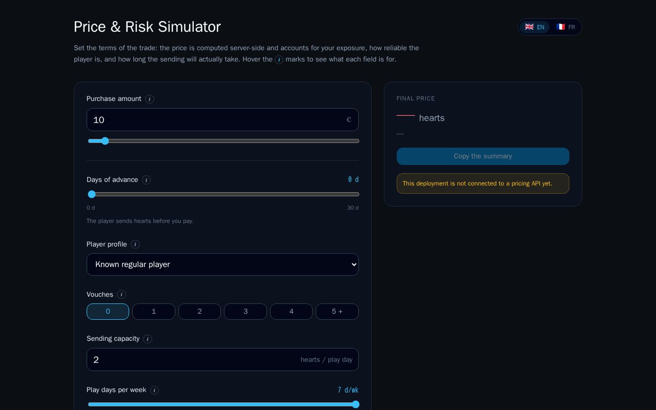 Preview of Heart Trade Simulator