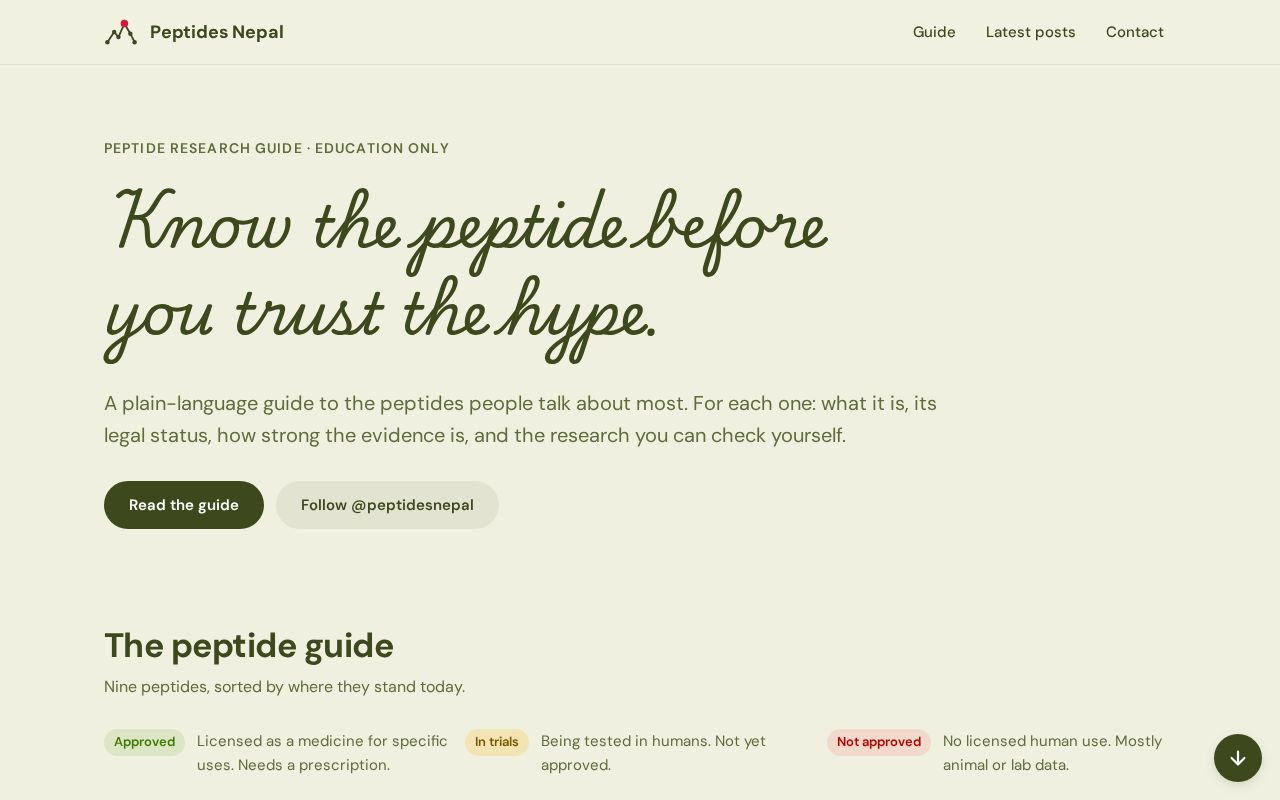 Preview of Peptides Nepal