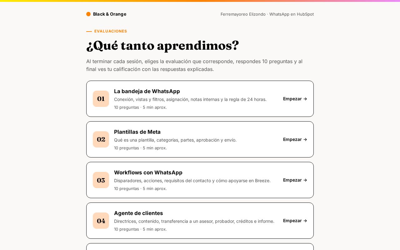 Preview of Evaluaciones WhatsApp