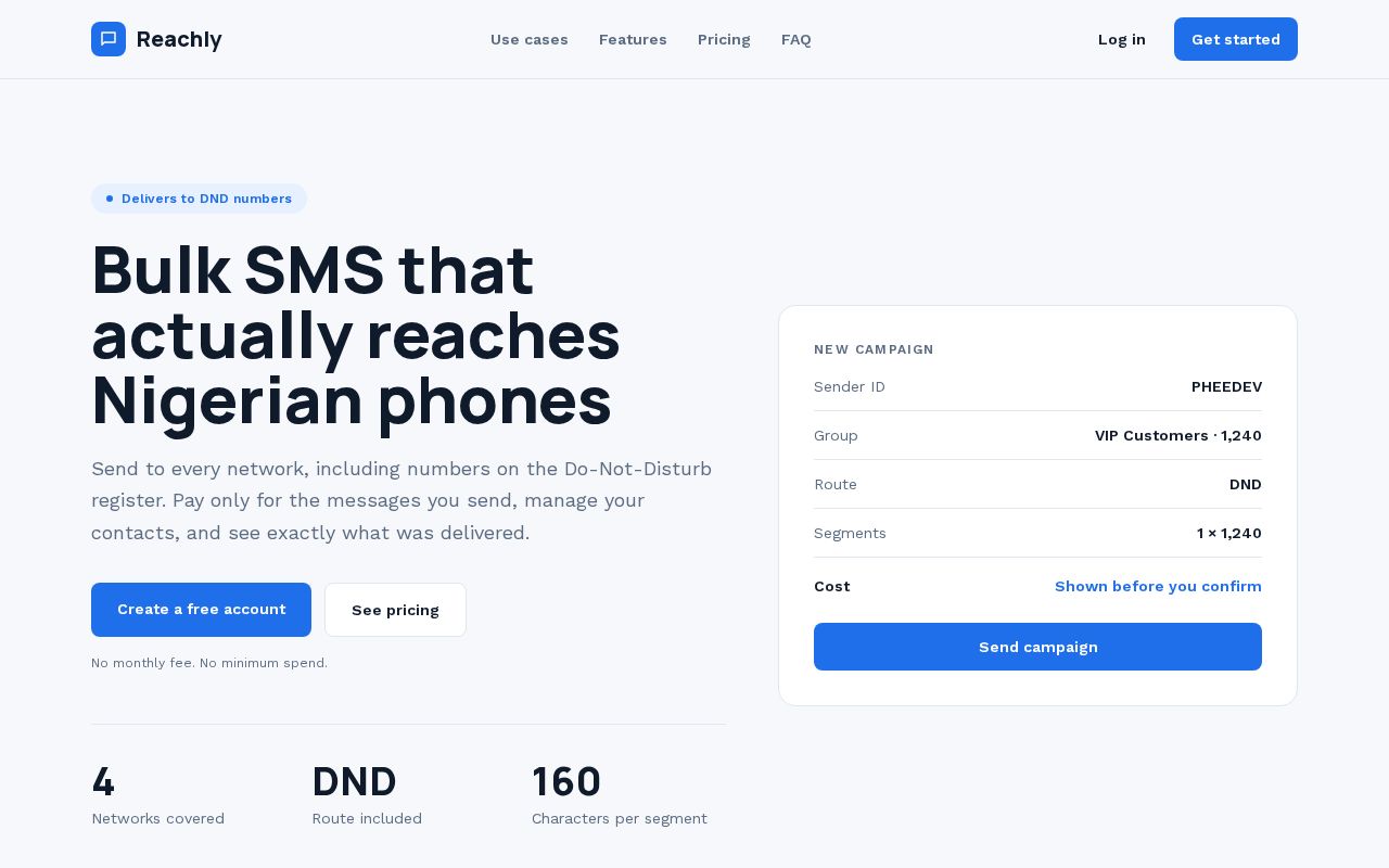 Preview of Bulk Frontend
